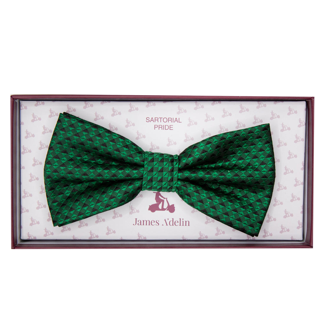 JATEXTUREDB James Adelin Luxury Textured Weave Pre Tied Bow Tie