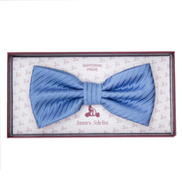 JATWILLB James Adelin Luxury Diagonal Textured Twill Weave Pre Tied Bow Tie