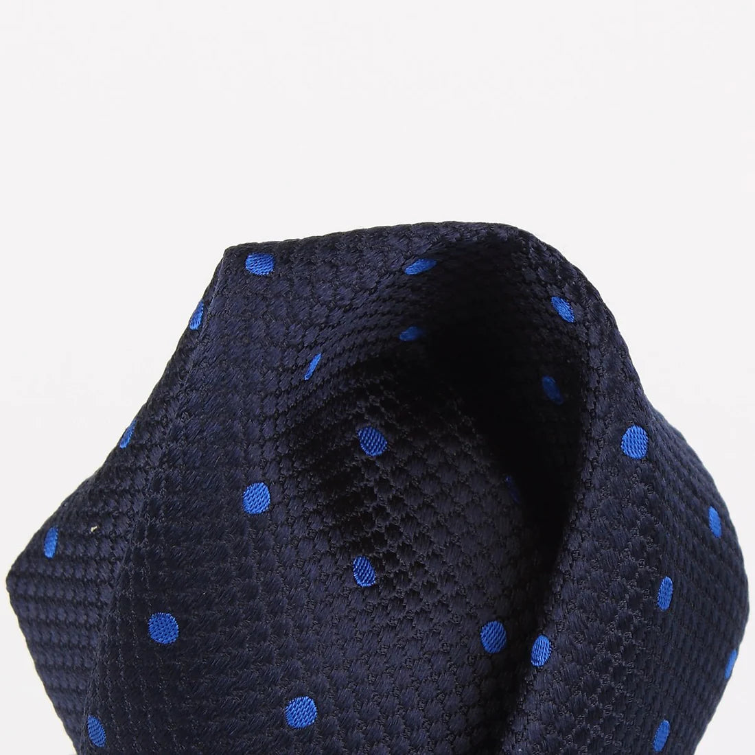 M19546H James Adelin Mens Silk Polka Dot Square Weave Pocket Square