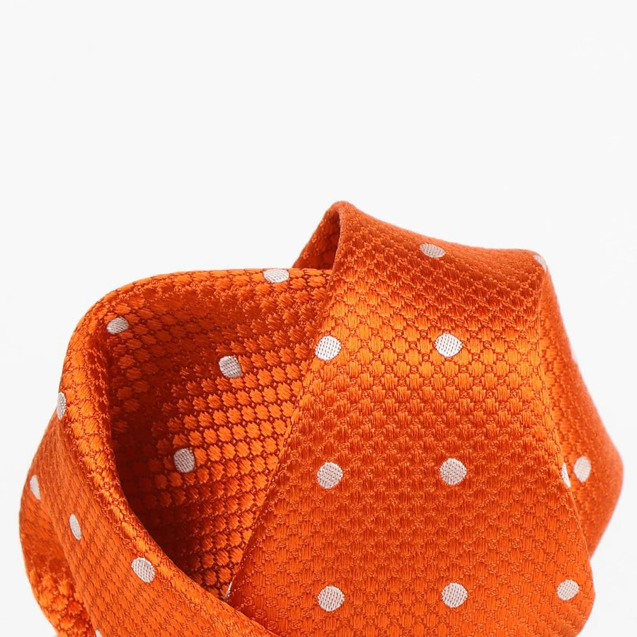 M19546H James Adelin Mens Silk Polka Dot Square Weave Pocket Square