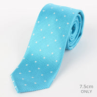 M19546T James Adelin Mens Silk Polka Dot Square Weave Neck Tie