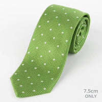 M19546T James Adelin Mens Silk Polka Dot Square Weave Neck Tie