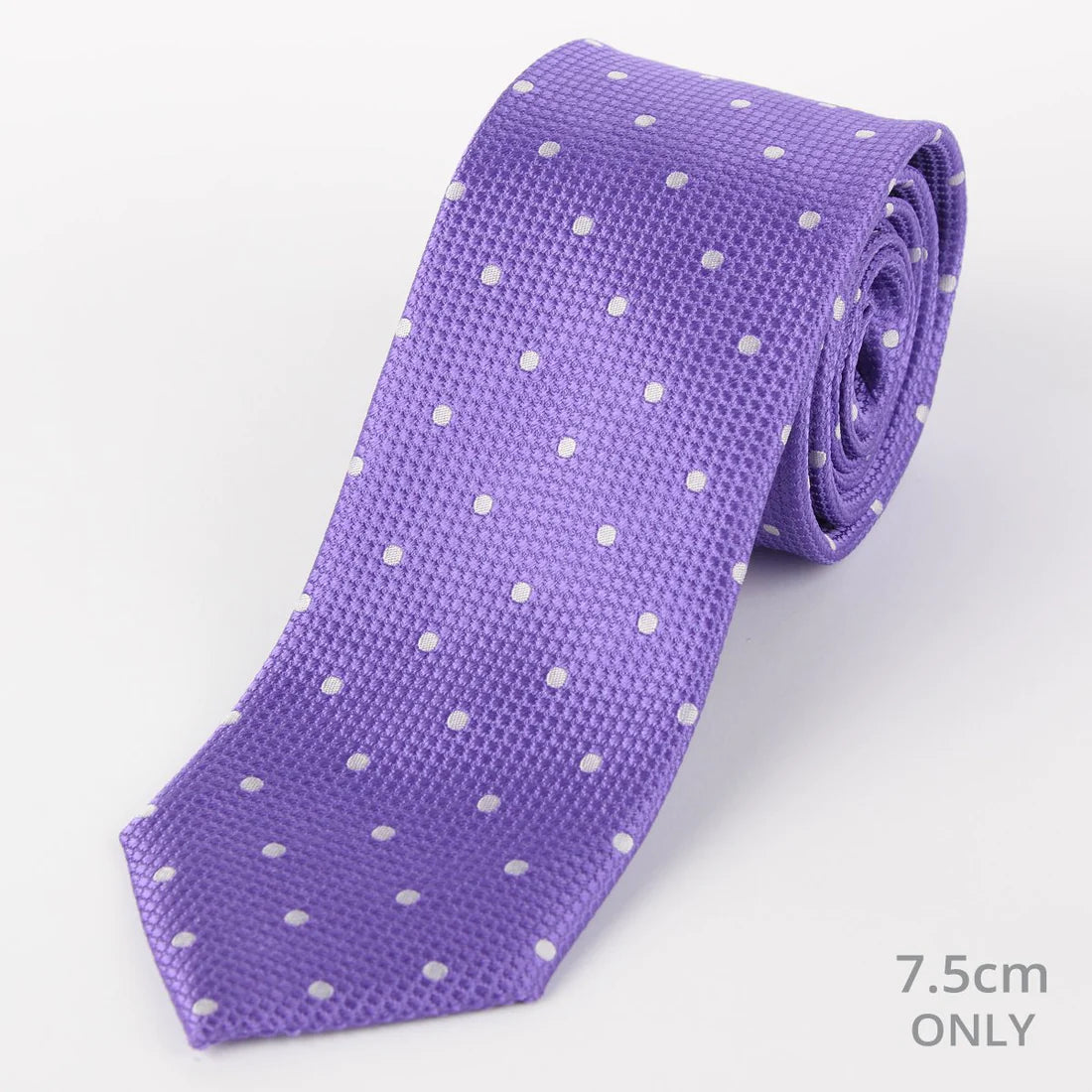 M19546T James Adelin Mens Silk Polka Dot Square Weave Neck Tie