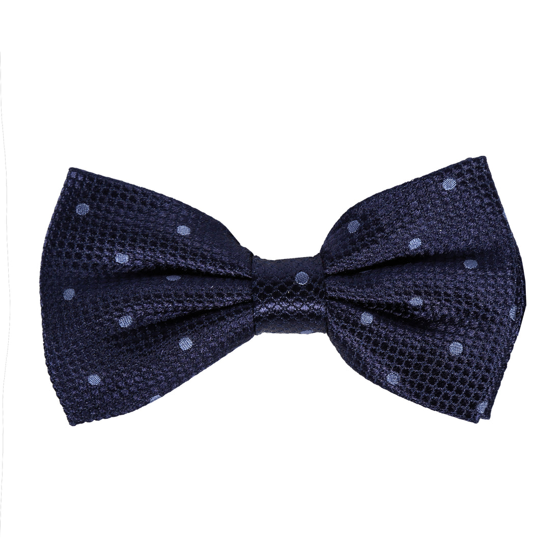 M19546B James Adelin Mens Silk Polka Dot Square Weave Pre Tied Bow Tie