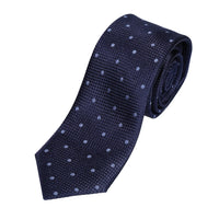 M19546T James Adelin Mens Silk Polka Dot Square Weave Neck Tie