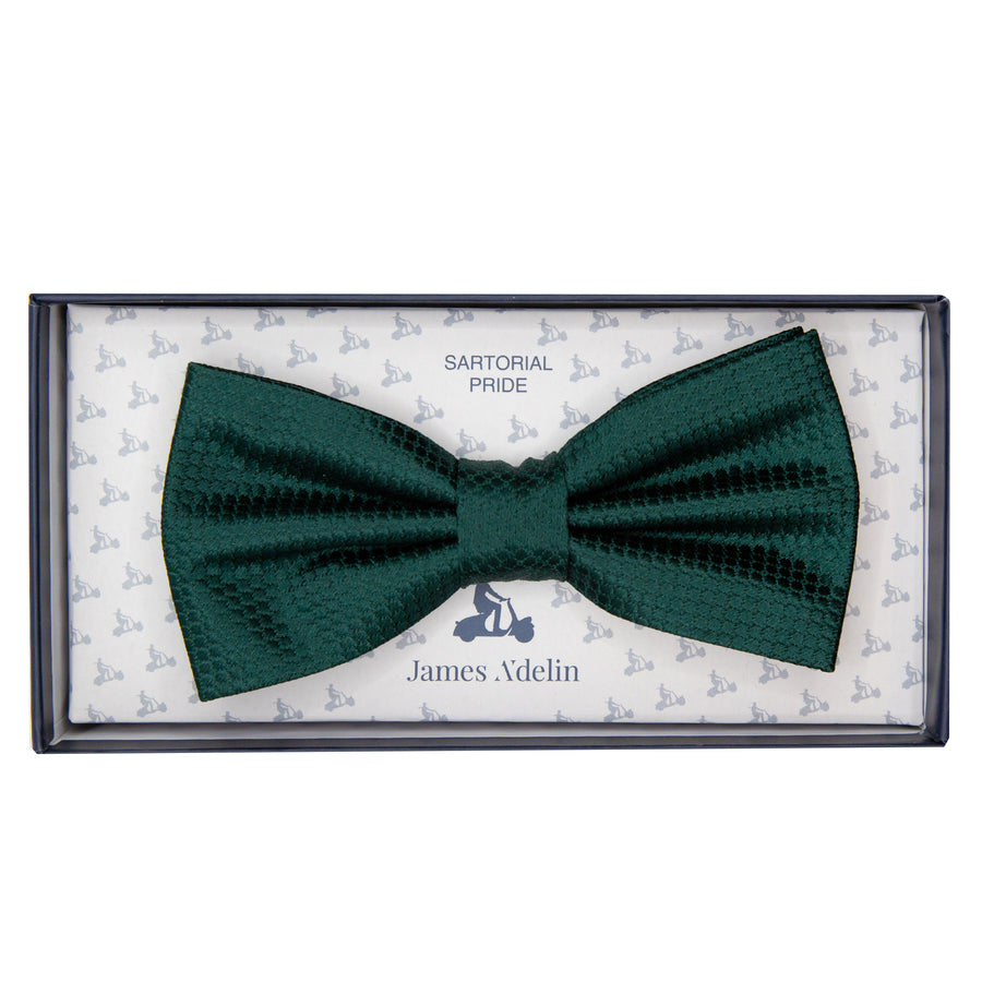 M19547B James Adelin Mens Silk Square Weave Pre Tied Bow Tie