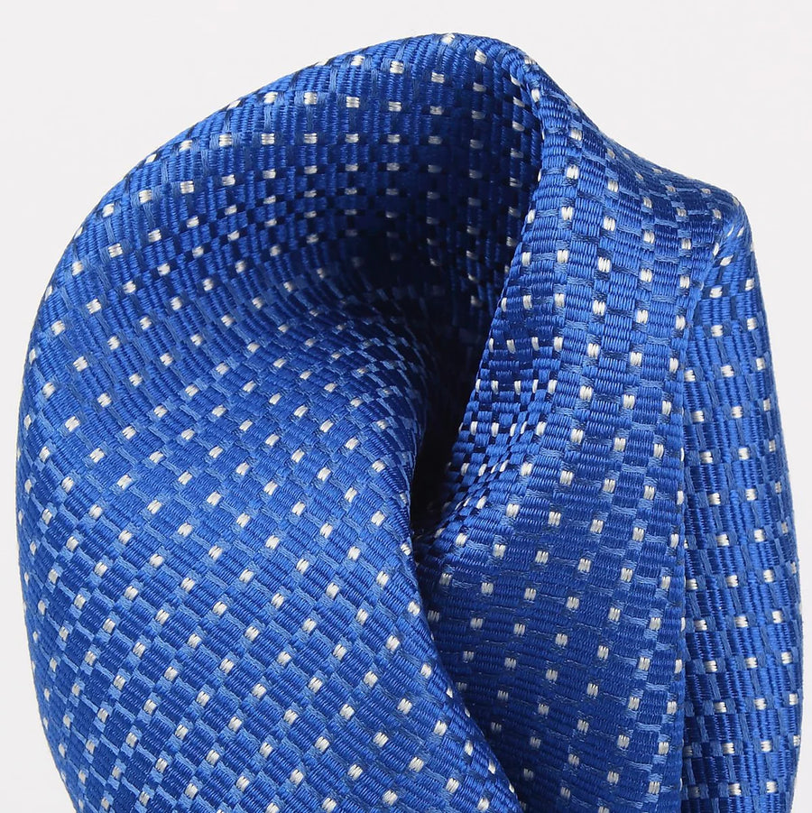 M19550H James Adelin Mens Silk Spotted Textured Weave Pocket Square