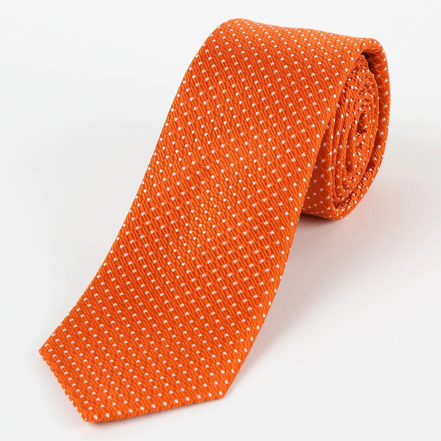 M19550T James Adelin Mens Silk Spotted Textured Weave Neck Tie