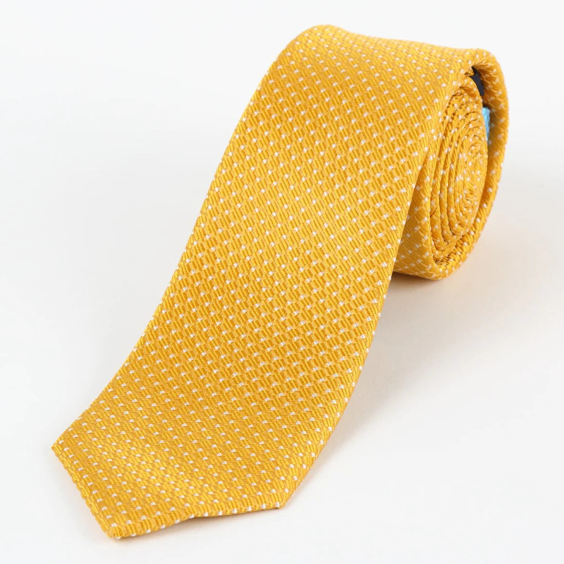 M19550T James Adelin Mens Silk Spotted Textured Weave Neck Tie