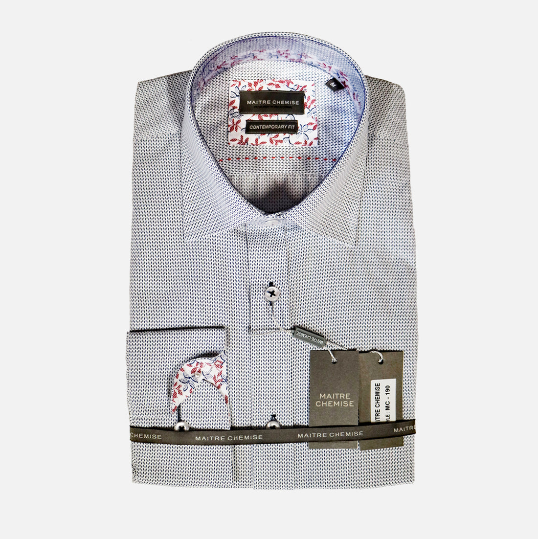 Maitre Chemise Intermittent Silver Shirt