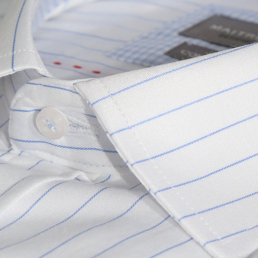 Maitre Chemise Subtle Stripe Blue Shirt