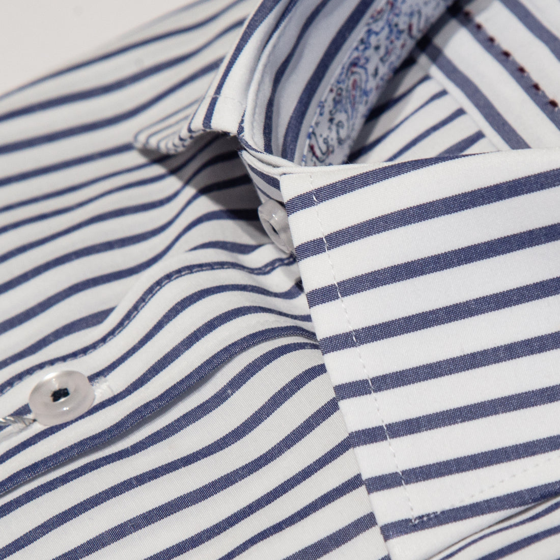 Maitre Chemise Bengal Stripe Navy Shirt