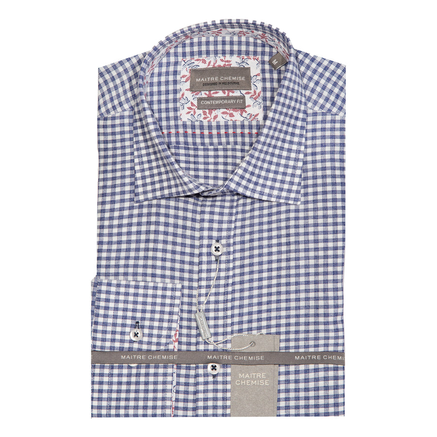 Maitre Chemise Picnic Check Navy Shirt