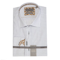 Maitre Chemise Rail Check Grey Shirt