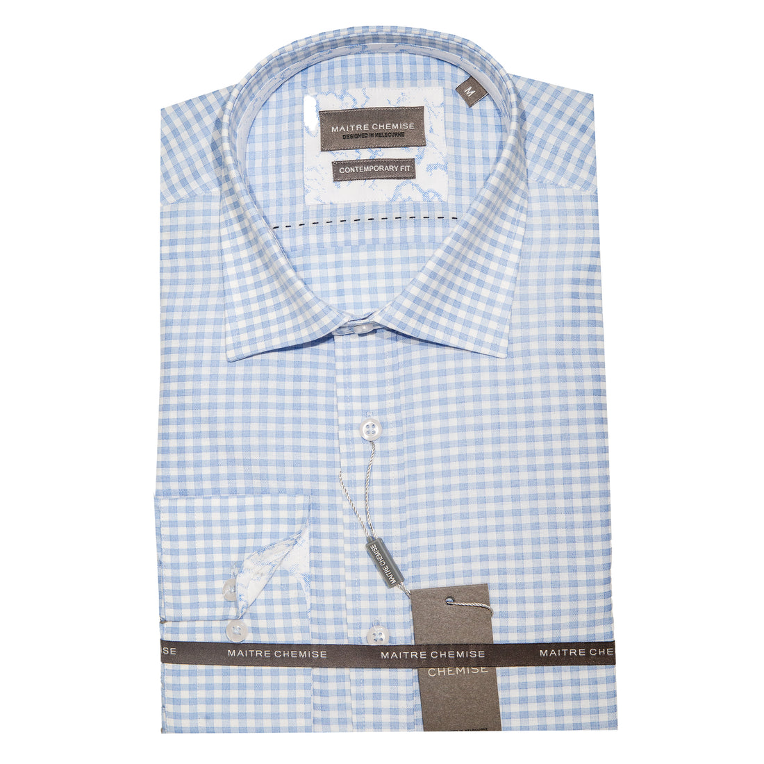 Maitre Chemise Picnic Check Blue Shirt