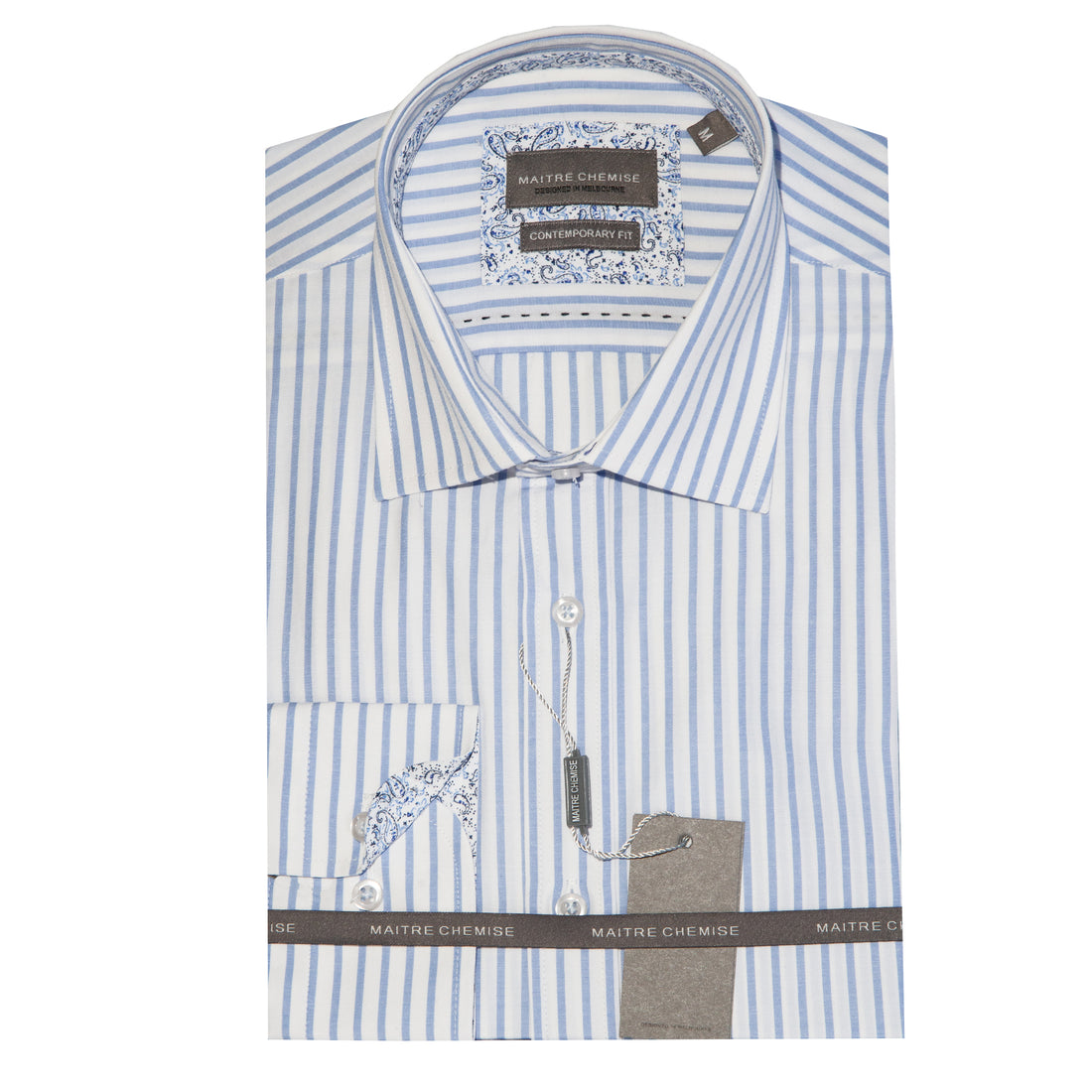 Maitre Chemise Bengal Stripe Blue Shirt