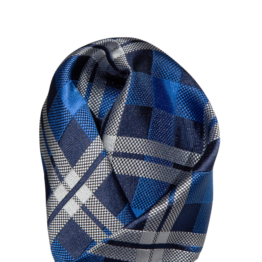 JACHECKH James Adelin Luxury Check Pocket Square