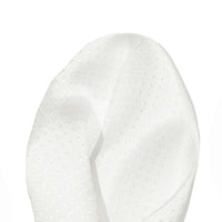 James Adelin Luxury Mini Spot Pocket Square in White