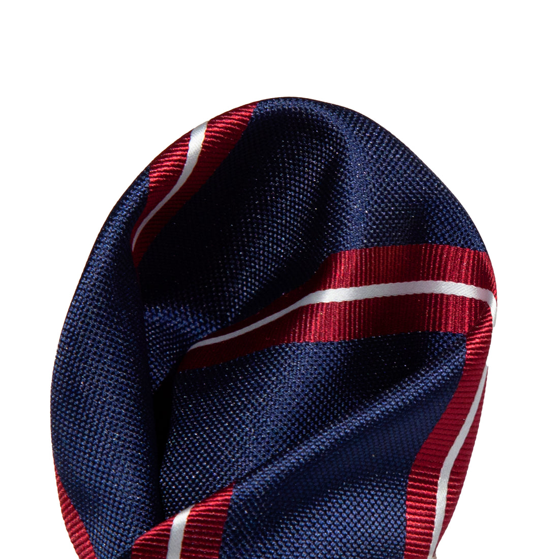 JALSTRIPEH James Adelin Luxury Pocket Square Regimental Stripe