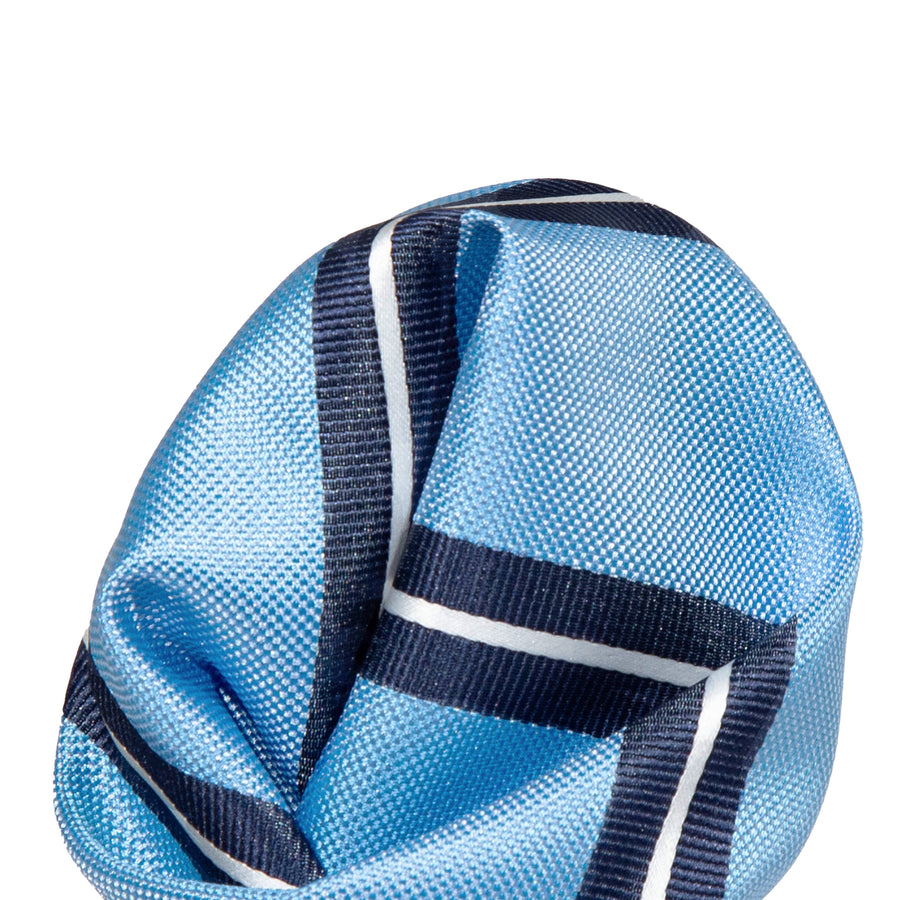 JALSTRIPEH James Adelin Luxury Pocket Square Regimental Stripe