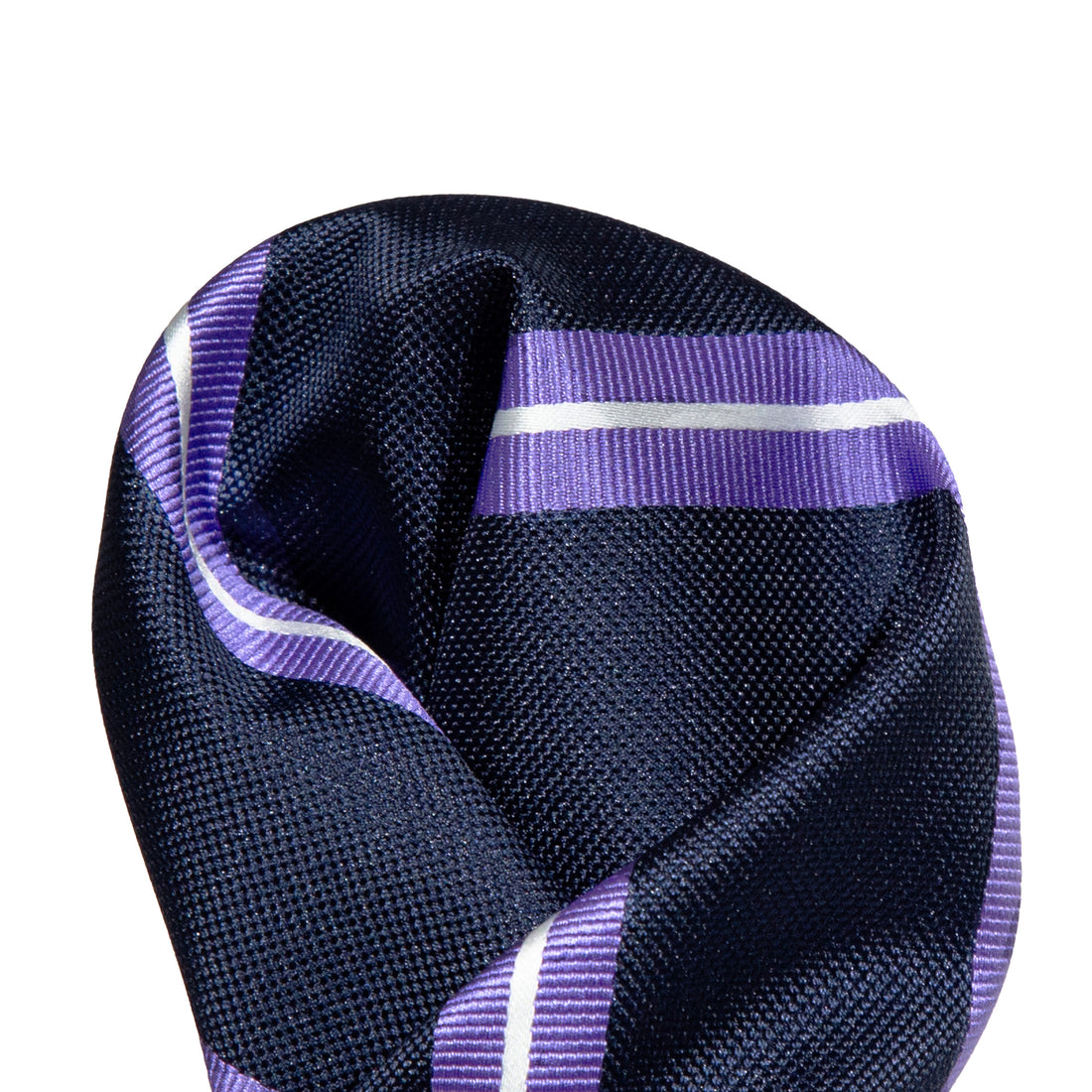 JALSTRIPEH James Adelin Luxury Pocket Square Regimental Stripe