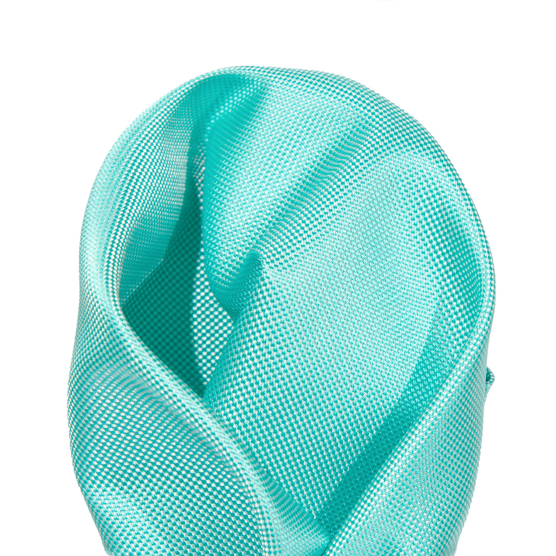 James Adelin Luxury Textured Weave Pocket Square in Aqua