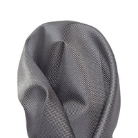 James Adelin Luxury Textured Weave Pocket Square in Charcoal