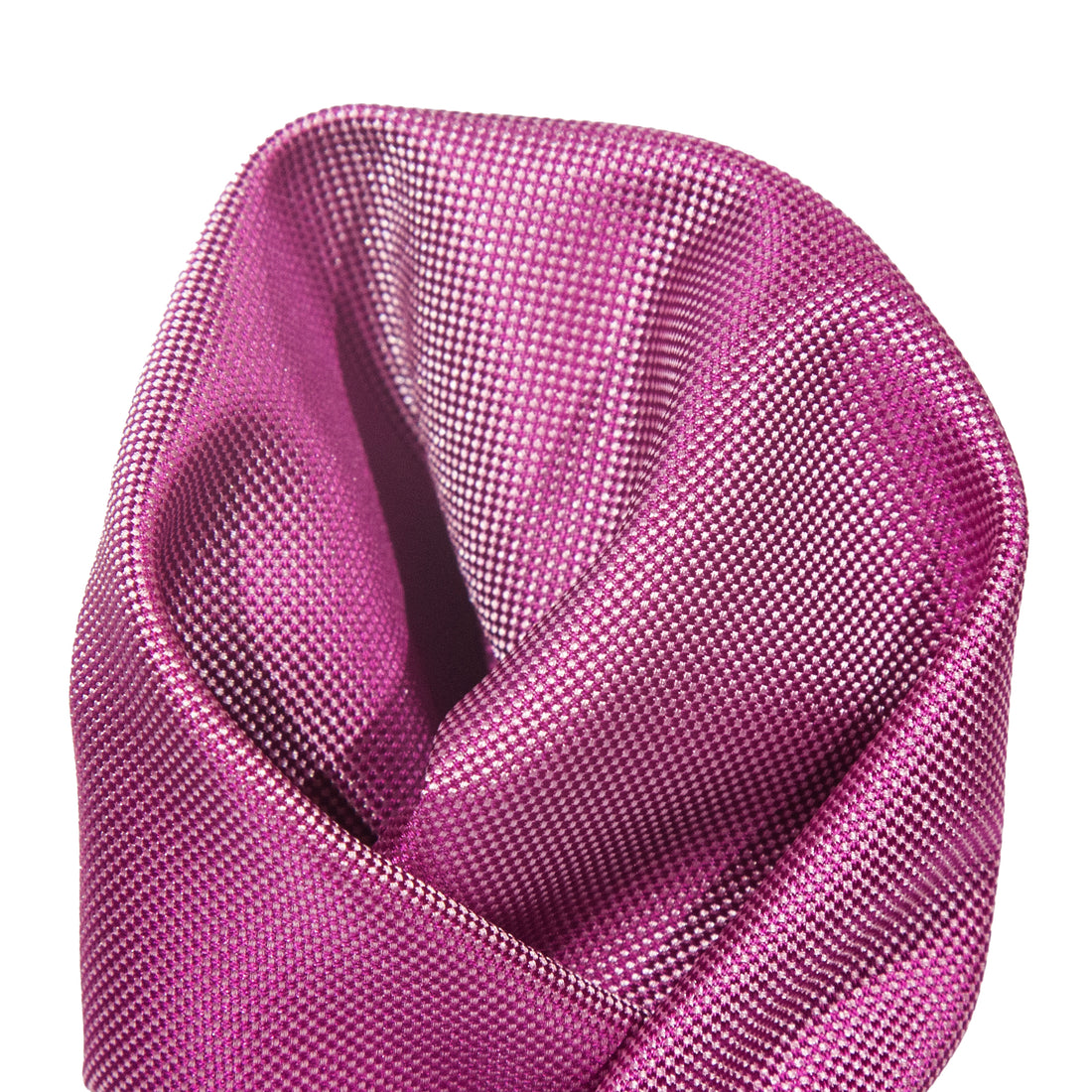 James Adelin Luxury Textured Weave Pocket Square in Magenta