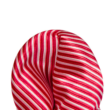 James Adelin Luxury Mini Stripe Pocket Square in Red and White