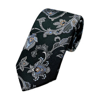 James Adelin Luxury Silk Neck Tie in Textured Paisley Design