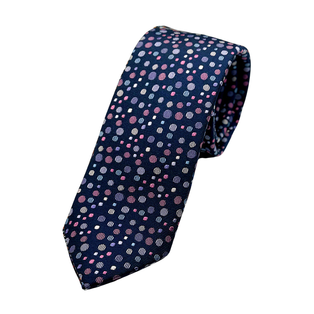 James Adelin Luxury Silk Neck Tie in Textured Spotted Design