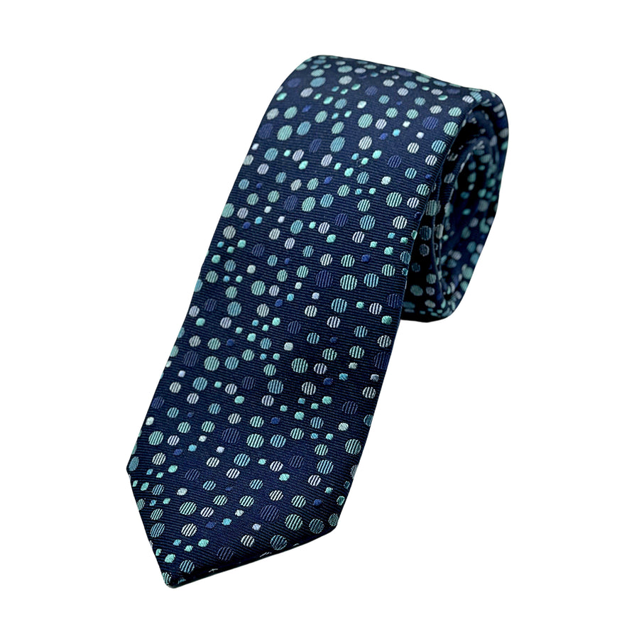 James Adelin Luxury Silk Neck Tie in Textured Spotted Design