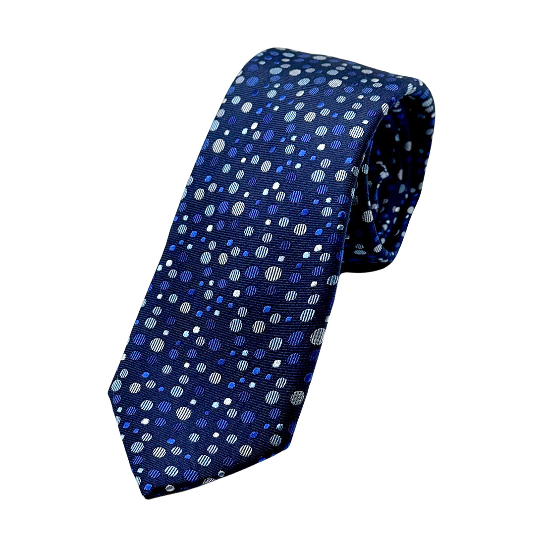 James Adelin Luxury Silk Neck Tie in Textured Spotted Design