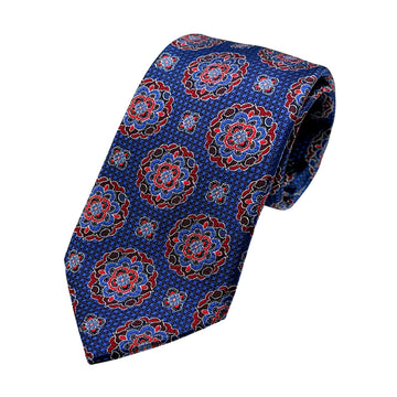 James Adelin Luxury Silk Neck Tie in Textured Geometric Design