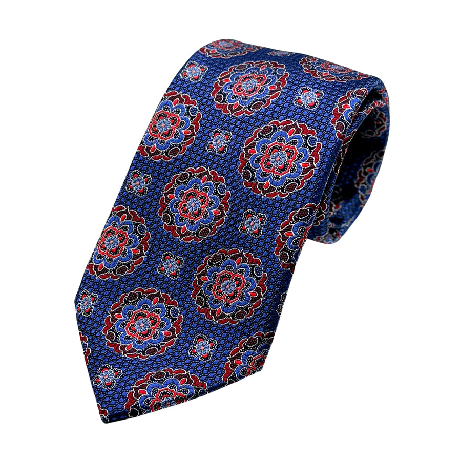 James Adelin Luxury Silk Neck Tie in Textured Geometric Design