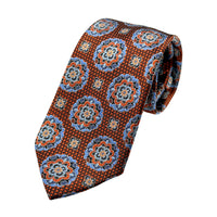 James Adelin Luxury Silk Neck Tie in Textured Geometric Design