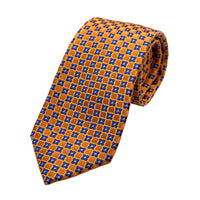 James Adelin Luxury Silk Neck Tie in Geometric Design