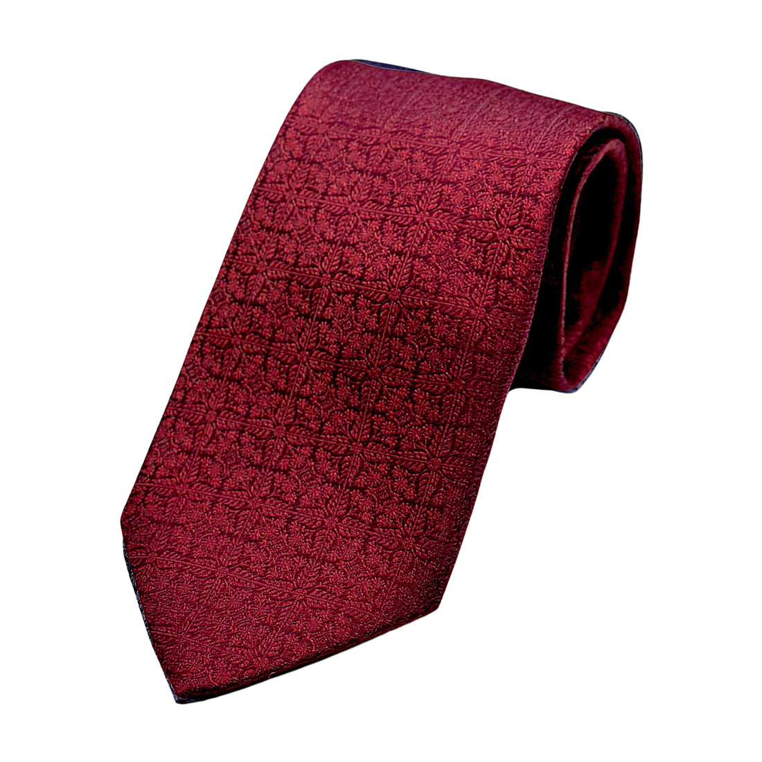 James Adelin Luxury Silk Neck Tie in Geometric Design