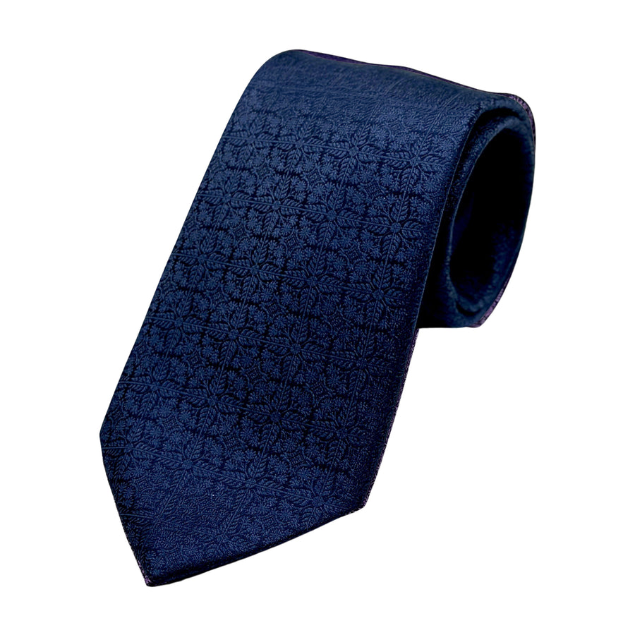 James Adelin Luxury Silk Neck Tie in Geometric Design