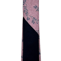 James Adelin Luxury Silk/Linen Neck Tie in Textured Floral Design