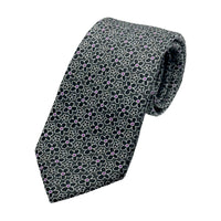 James Adelin Mens Luxury Silk Neck Tie in Floral Weave Design