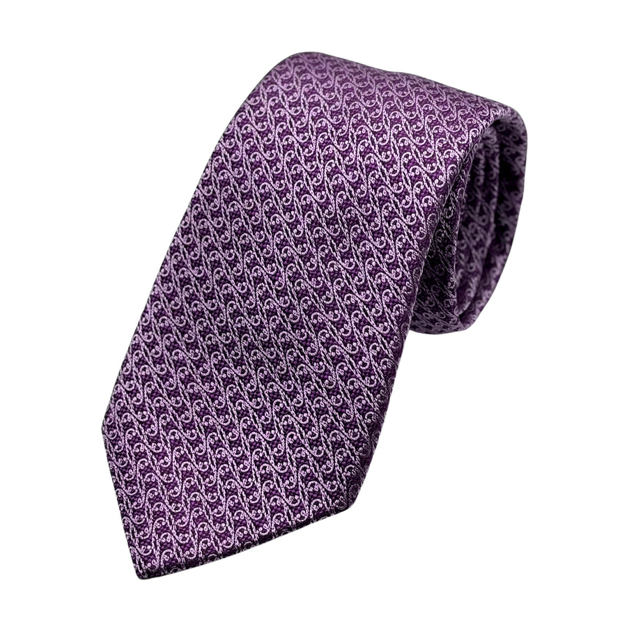 James Adelin Mens Luxury Silk Neck Tie in Geometric Weave Design