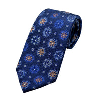 James Adelin Luxury Silk Neck Tie in Geometric Motif Weave Design