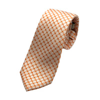 James Adelin Mens Luxury Silk Neck Tie in Textured Geometric Weave Design