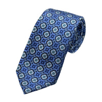 James Adelin Mens Luxury Silk Neck Tie in Geometric Weave Design