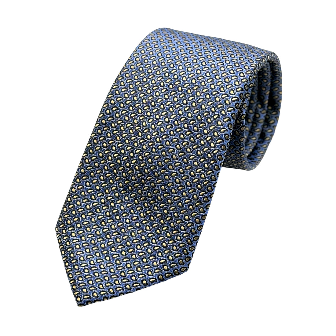 James Adelin Mens Luxury Silk Neck Tie in Textured Paisley Weave Design