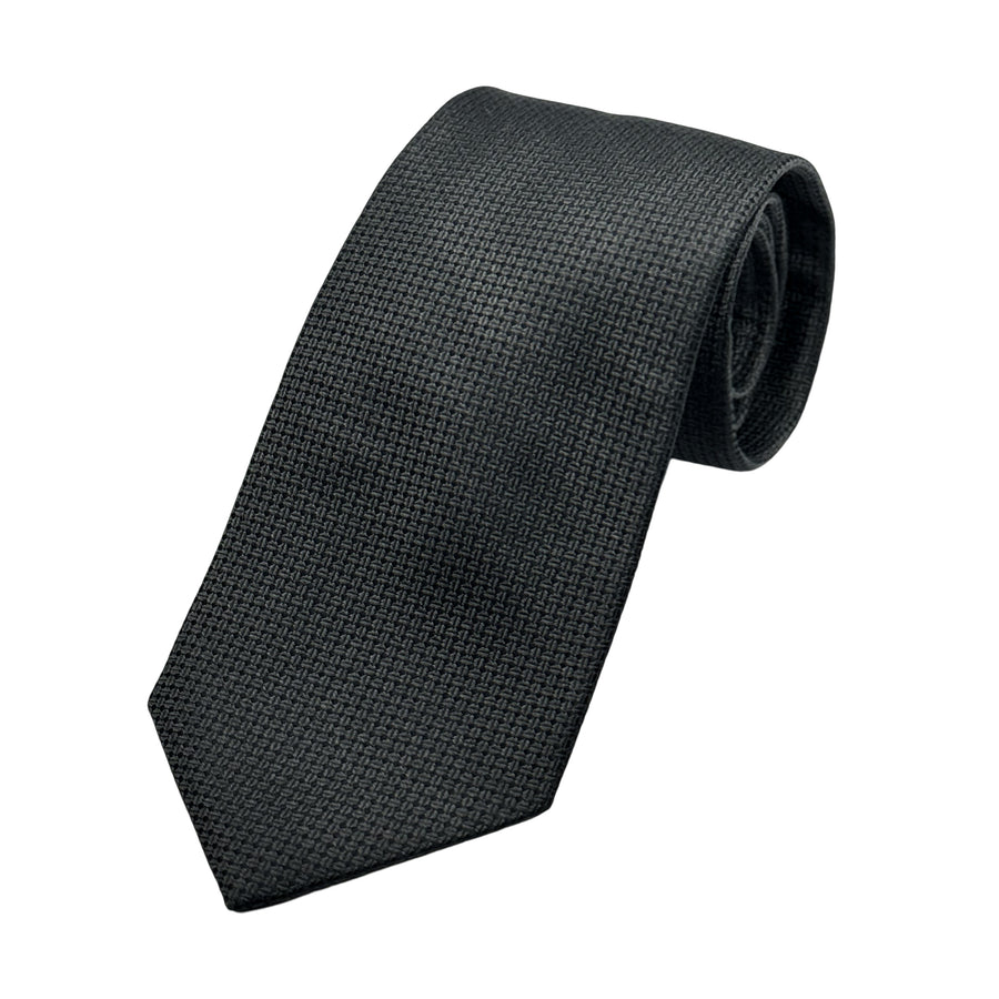 James Adelin Mens Luxury Silk Neck Tie in Subtle Textured Weave Design