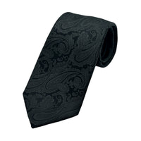 James Adelin Mens Luxury Silk Neck Tie in Subtle Paisley Weave Design