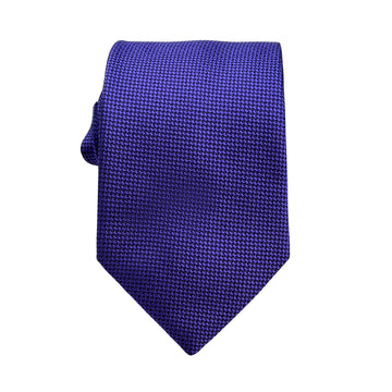 James Adelin Luxury Oxford Weave 7.5cm Tie in Purple