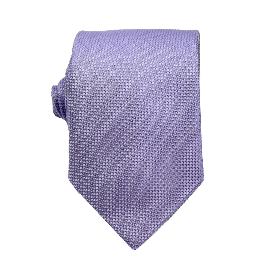 James Adelin Luxury Oxford Weave 7.5cm Tie in Lavender